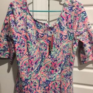 NWT LILLY PULITZER CELIA DRESS MULTI LA PLAYA XL